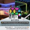 פס לדים מחליף צבעים עמיד במים כולל שלט אלחוטי + שנאי - 5 מטר