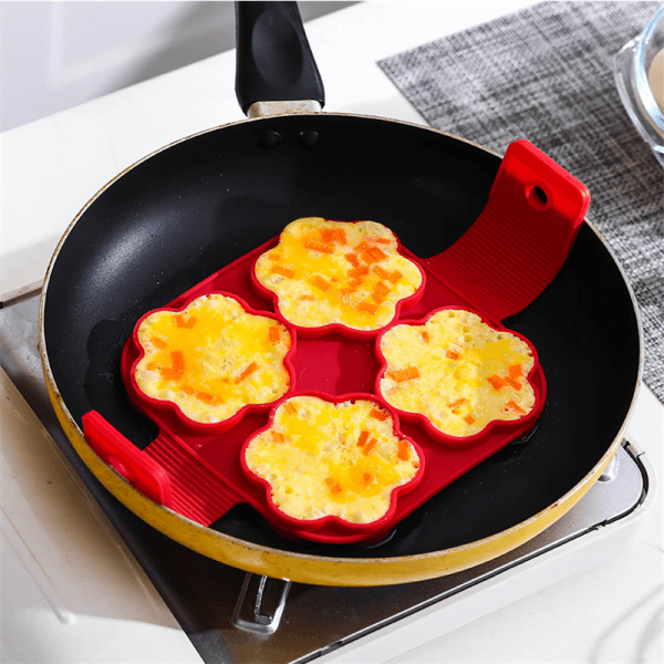 Egg Pancake Ring Nonstick Pancake Maker Mold Silicone Egg Cooker Fried Egg Shaper Omelet Moulds for