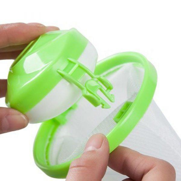 Household Merchandises Home Floating Lint Hair Catcher Mesh Pouch Washing Machine Laundry Filter Bag cleaning 2