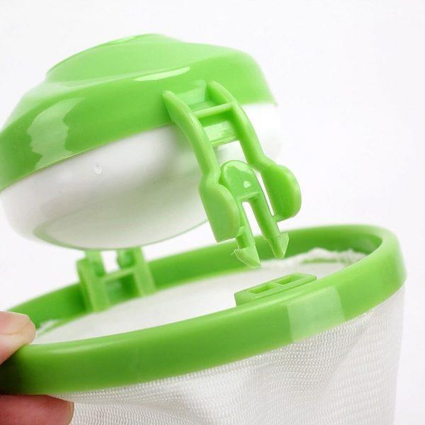 Household Merchandises Home Floating Lint Hair Catcher Mesh Pouch Washing Machine Laundry Filter Bag cleaning 3