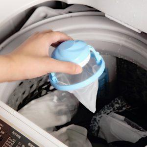 Household Merchandises Home Floating Lint Hair Catcher Mesh Pouch Washing Machine Laundry Filter Bag cleaning 5