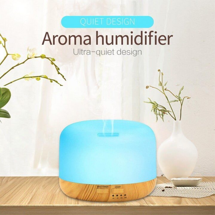 Humidifier Diffuser Aromatic Aromatherapy 300ML Ultrasonic Cool Mist Maker Fogger Automatic Color Changing LED Light YANKE