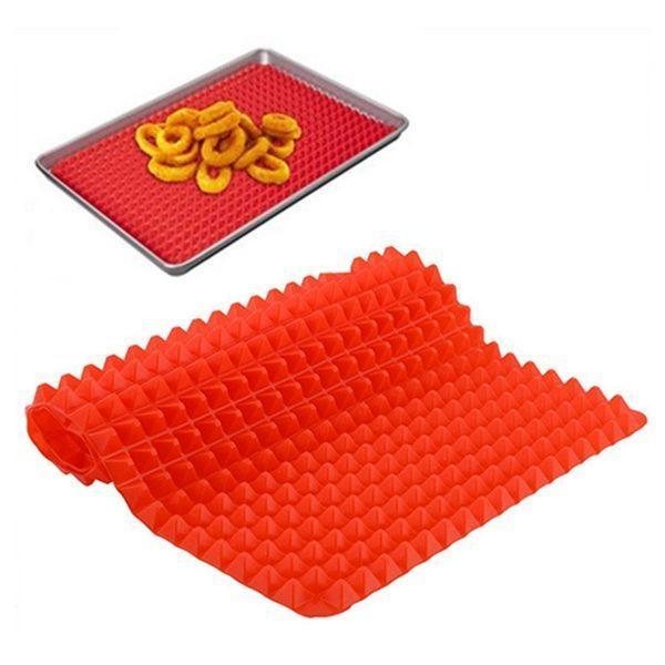 Non Stick Silicone Baking Mat Microwave Barbecue Mat Multifunctional Grilled Chicken Pizza Baking Tray High Temperature 1