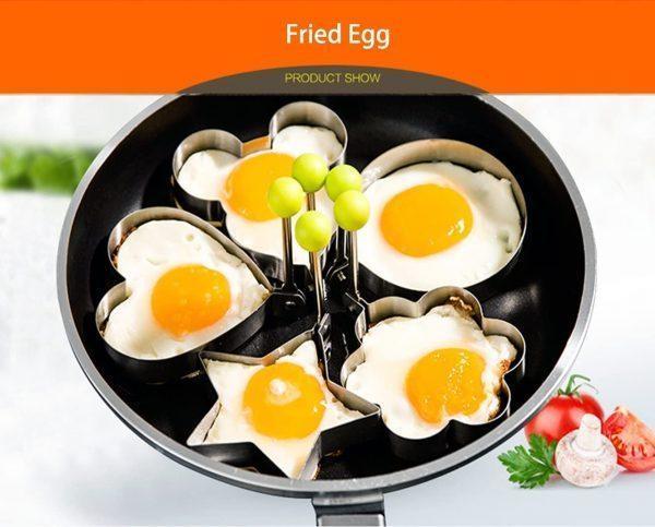 5 Pcs Creative Stainless Steel Omelet Maker Fried Egg Decoration Frying Egg Pancake Cooking Tools DIY 1