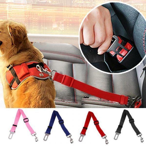 Adjustable Dogs Car Seat Belt Harness Puppy Cats Car Safety Seatbelt Lead Traction Rope Pets Supplies