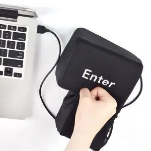 כרית כפתור Enter ענק לשחרור לחצים עם חיבור USB