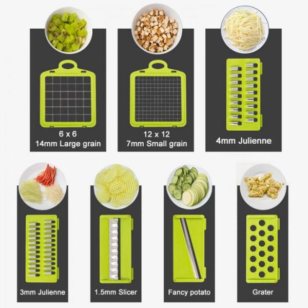 New Multifunction Vegetable Cutter Kitchen Accessories Gadgets Steel Blade Potato Peeler Carrot Grater Kitchen Tool 1