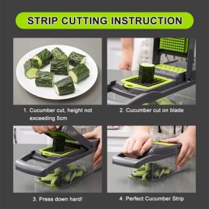 New Multifunction Vegetable Cutter Kitchen Accessories Gadgets Steel Blade Potato Peeler Carrot Grater Kitchen Tool 5