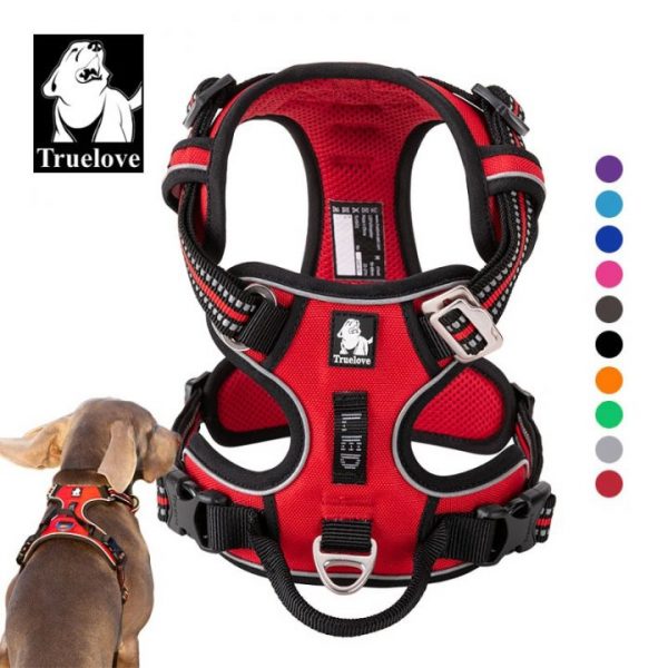 Truelove Front Nylon Dog Harness No Pull Vest Soft Adjustable Safety Harness For Dog Small Large