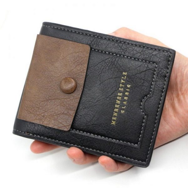 Vintage Men Leather Brand Luxury Wallet Short Slim Male Purses Money Clip Credit Card Dollar Price 5