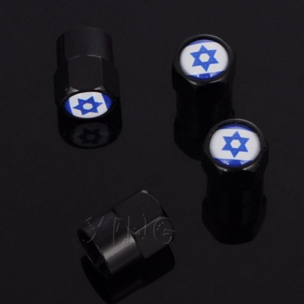 4Pcs Israel Car Vehicle Wheel Tire Valve Stem Caps Dust Covers Auto Motorcycle Universal Airtight Stem 1