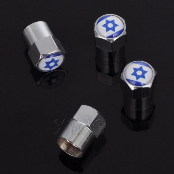 4Pcs Israel Car Vehicle Wheel Tire Valve Stem Caps Dust Covers Auto Motorcycle Universal Airtight Stem 2