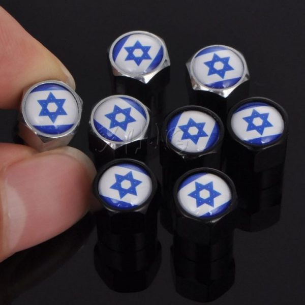 4Pcs Israel Car Vehicle Wheel Tire Valve Stem Caps Dust Covers Auto Motorcycle Universal Airtight Stem