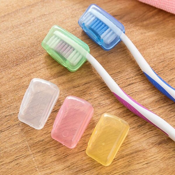 5Pcs Lot Portable Toothbrush Head Cover Case For Travel Hiking Camping Brush Cap Case Toothbrush Box 2