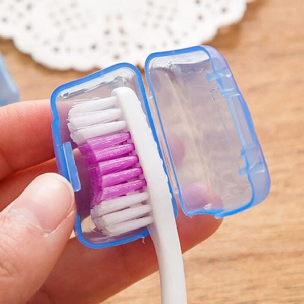 5Pcs Lot Portable Toothbrush Head Cover Case For Travel Hiking Camping Brush Cap Case Toothbrush Box 4