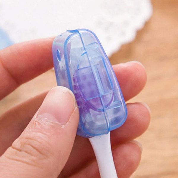 5Pcs Lot Portable Toothbrush Head Cover Case For Travel Hiking Camping Brush Cap Case Toothbrush Box 5