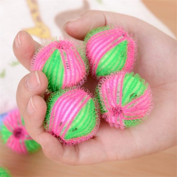 6Pcs Pack Eco Friendly Magic Laundry Ball Clothes Personal Care Hair Ball Washing Machine Hair Removal 3
