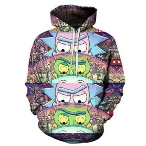 Anime Oversized Hoodie Casual Cartoon Graphics Men And Women Sweatshirt Funny Unisex 3d Printing Colorful Top 2