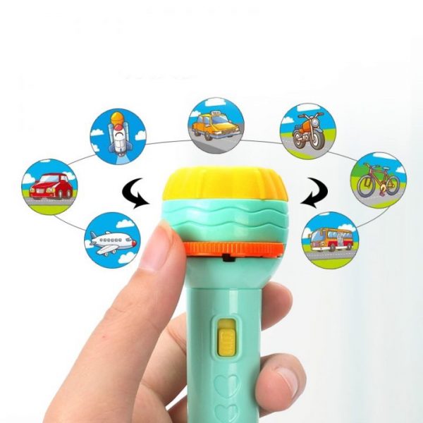 Baby Sleeping Story Book Flashlight Projector Torch Lamp Toy Early Education Toy for Kid Holiday Birthday 1