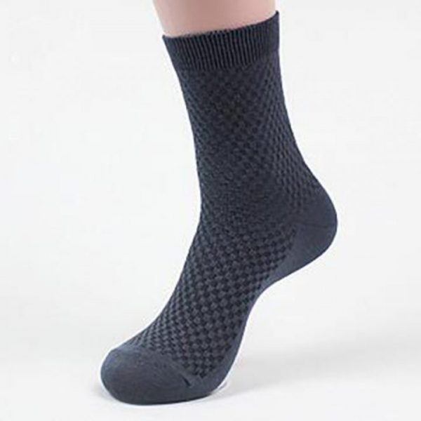 Brand New 5 Pairs Men Bamboo Fiber Socks 6 Sets For Choice Soft Cotton Socks High 4