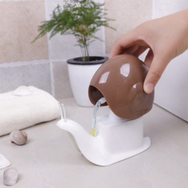 Creative Snail Design Liquid Soap Dispenser Facial Cleanser Organize Bottle Shampoo Shower Gel and Lotion Storage 4