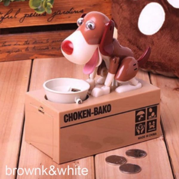 Cute Puppy Dog Piggy Bank Save Money Box Saving Money Pot Coin Box Can Electronic Piggy 3