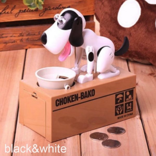 Cute Puppy Dog Piggy Bank Save Money Box Saving Money Pot Coin Box Can Electronic Piggy