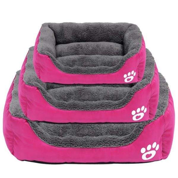 Dog Bed Small Dog House Warm Fleece Pet Sofa Kennel Nest Puppy Cat Beds Mat For 2