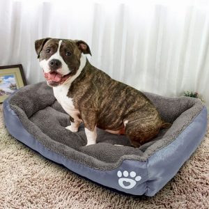 Dog Bed Small Dog House Warm Fleece Pet Sofa Kennel Nest Puppy Cat Beds Mat For 4