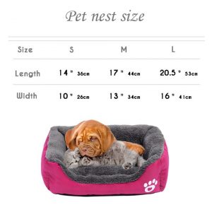 Dog Bed Small Dog House Warm Fleece Pet Sofa Kennel Nest Puppy Cat Beds Mat For 5