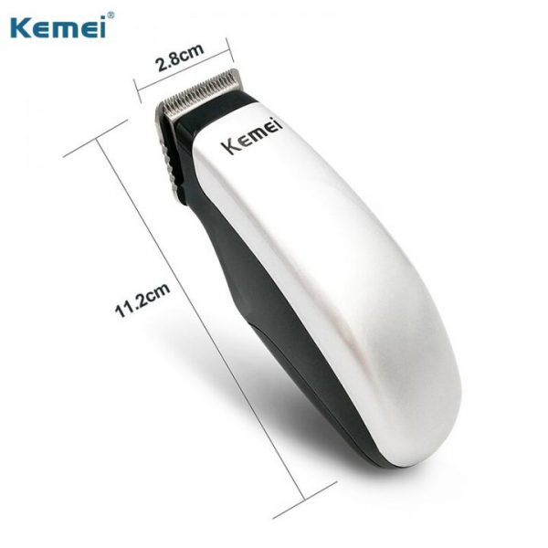 Kemei Mini Clipper Shaver Portable Mini Electric Beard Trimmer Hair Cutting Machine Men Razor with 3 1