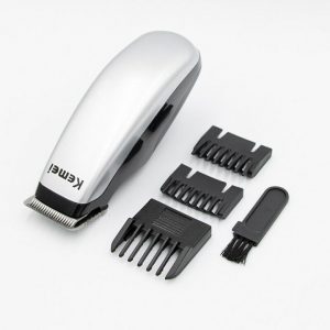 Kemei Mini Clipper Shaver Portable Mini Electric Beard Trimmer Hair Cutting Machine Men Razor with 3 4