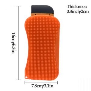 Kitchen Cleaning Tool Sponge Brush Silicone Dish Bowl Cleaning Brush Washing Pan Dish Bowl Sponge Scraper 5