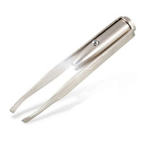 New Portable Tweezer With Led Light Hair Removal Eyebrow Beauty Make Up Tool With Led Light 1