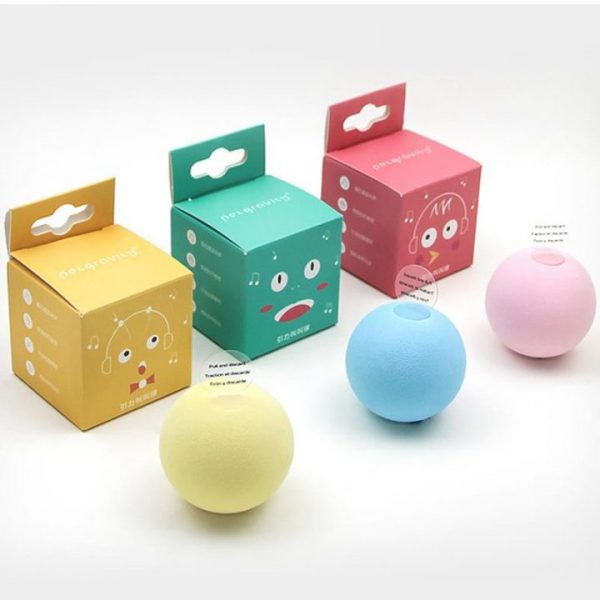 Smart Cat Toys Interactive Ball Catnip Cat Training Toy Pet Playing Ball Pet Squeaky Supplies Products