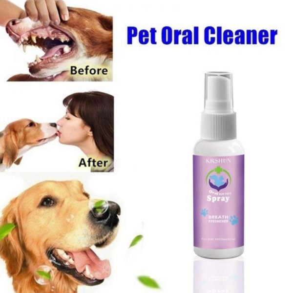 10ml Pet Spray Eliminate Bad Dog Cat Mouth Teeth Clean Breath Bad Naturally Fights Plaque Tartar 7