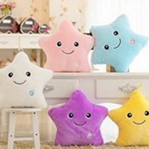 13inch Interactive Toys Realistic Luminous Star Stuffed Toy Soft Cotton Miniature Star Plush Cushion Bedroom Decorations 3