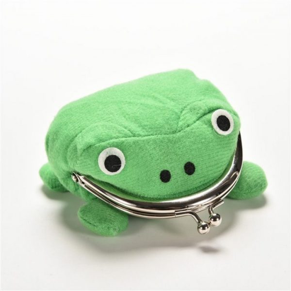 1PCS Hot Selling Frog Wallet Anime Cartoon Wallet Coin Purse Manga Flannel Wallet Cute Purse Coin 5