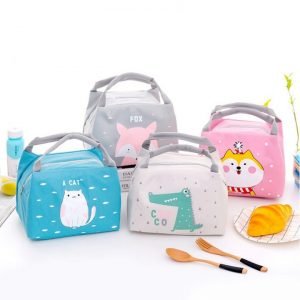 Cartoon Animal Lunch Bag Tote Thermal Food Bag Women Kids Lunchbox Picnic Supplies Insulated Cooler Bags 2