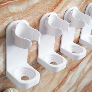 Creative Traceless Stand Rack Organizer Electric Wall Mounted Holder Space Saving toothbrush holder Bathroom Accessories 2