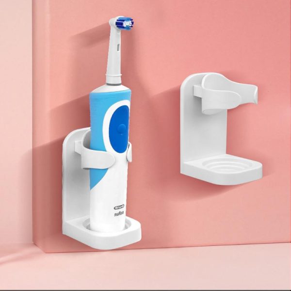 Creative Traceless Stand Rack Organizer Electric Wall Mounted Holder Space Saving toothbrush holder Bathroom Accessories