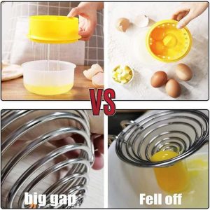 Egg Separator Tool Home Kitchen Assistant Egg Yolk Protein Separator Gadget 13x7cm Quick Separation Egg Separator 2