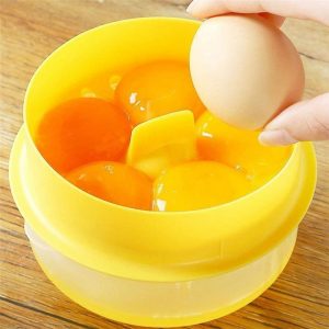 Egg Separator Tool Home Kitchen Assistant Egg Yolk Protein Separator Gadget 13x7cm Quick Separation Egg Separator 4