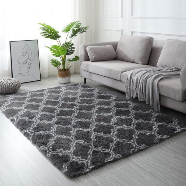 Large Rugs For Modern Living Room Long Hair Lounge Carpet In The Bedroom Furry Decoration Nordic 5