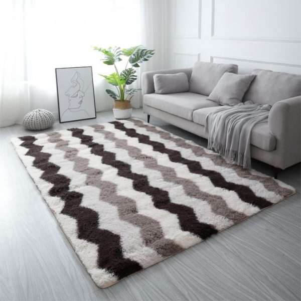 Large Rugs For Modern Living Room Long Hair Lounge Carpet In The Bedroom Furry Decoration Nordic