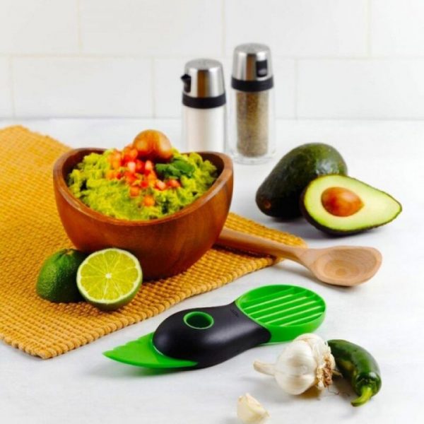 New Kitchen 3 In 1 Fruit Vegetable Tools Avocado Slicer Pitter Splitter Slices Kitchen Accessories Cooking 5