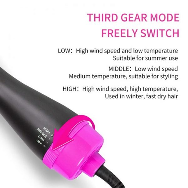 One Step Hair Dryer Volumizer Salon Hot Air Paddle Styling Brush Negative Ion Generator Hair Straightener 5