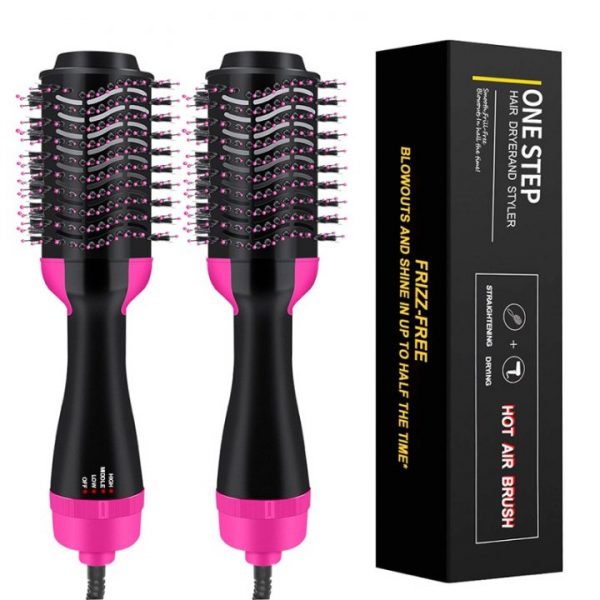 One Step Hair Dryer Volumizer Salon Hot Air Paddle Styling Brush Negative Ion Generator Hair Straightener