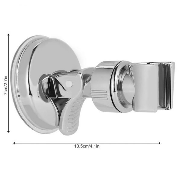 Universal Adjustable Hand Shower Holder Suction Cup Holder Full Plating Shower Rail Head Holder Bathroom Bracket 4