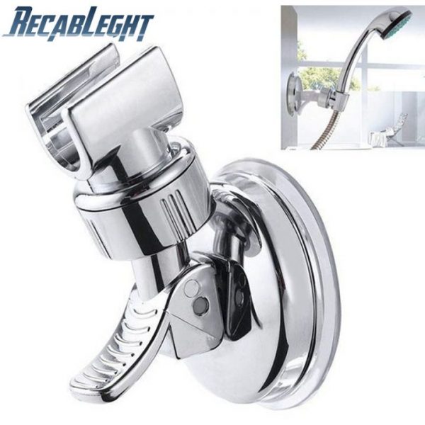 Universal Adjustable Hand Shower Holder Suction Cup Holder Full Plating Shower Rail Head Holder Bathroom Bracket